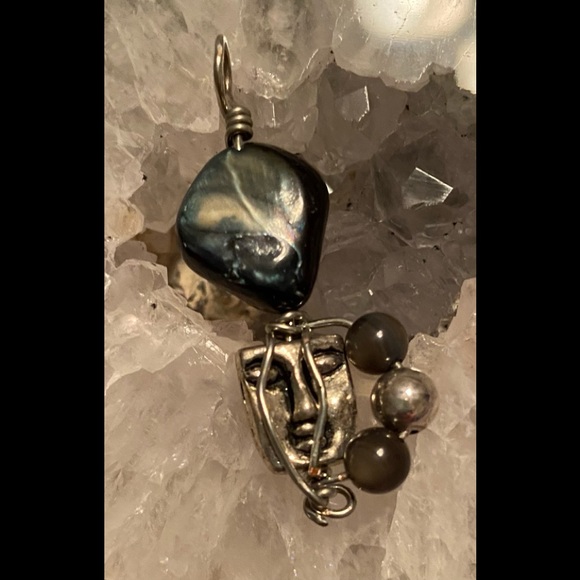 Designs by Janelle - Handmade Silver Wire Face Charm - Picture 8 of 11